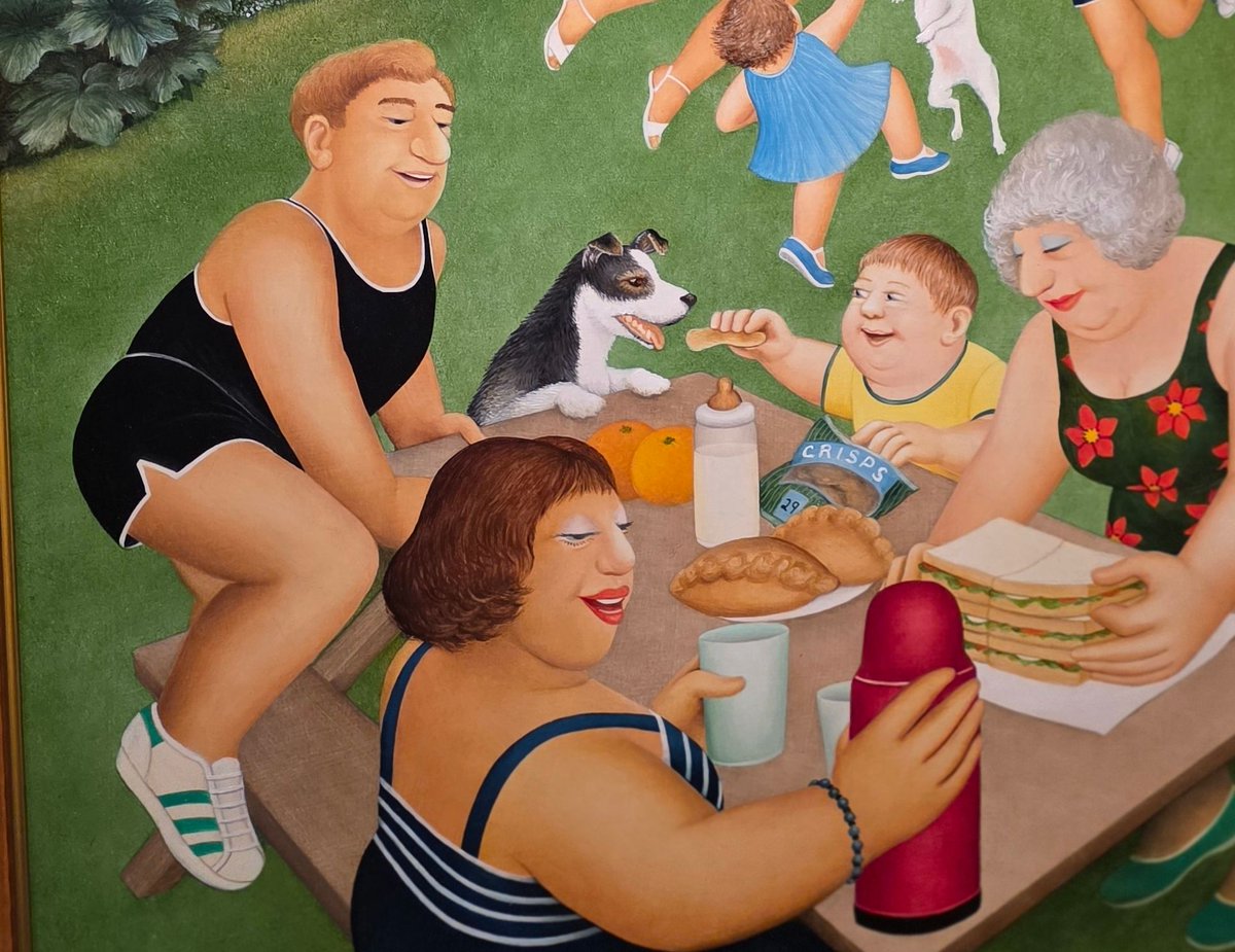 AHaglington's tweet image. Very much enjoyed the #BerylCook #Art #Exhibition at #TheBox in #Plymouth today! 
Am sure she'd be thrilled for her work to make so many people smile!