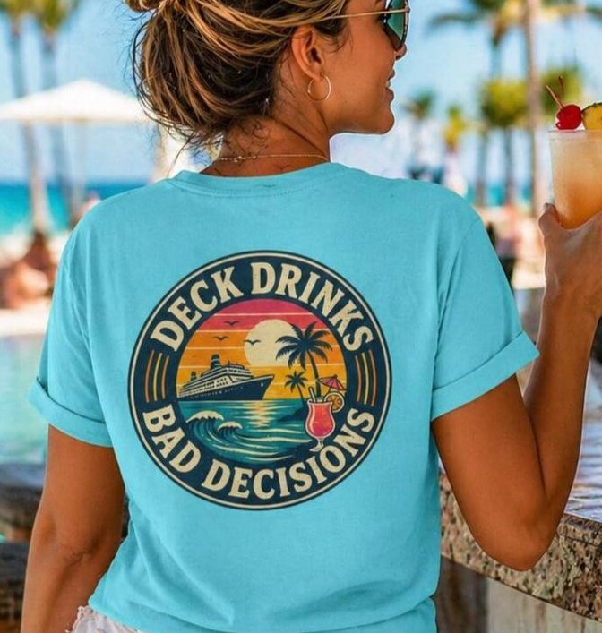 leegerdesigns's tweet image. Deck drinks. Bad decisions.
Sounds like a solid vacation plan 🍹🌴
If you’ve got a trip coming up… this might belong in your suitcase.

etsy.com/listing/449623…

#CruiseLife #VacationMode #BeachOutfit #SummerStyle #TravelVibes #LeegerdesignsLLC