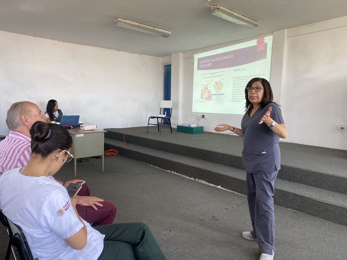 cesamedpuebla's tweet photo. Personal de la @cesamedpuebla y del #IMSS San José impartieron pláticas sobre Expediente Clínico, Responsabilidad Médica, Normas Oficiales Mexicanas en Salud e Infarto Agudo al Miocardio a #ProfesionalesDeLaSalud de la Jurisdicción 6 de @SaludGobPue 
@armentapuebla_ @DrEspidio https://t.co/V3mi7f6vfe