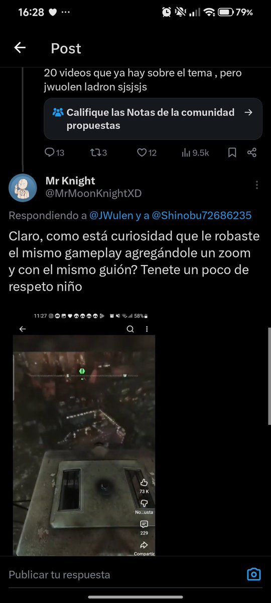 Pusieron mi video como nota de comunidad xdd
