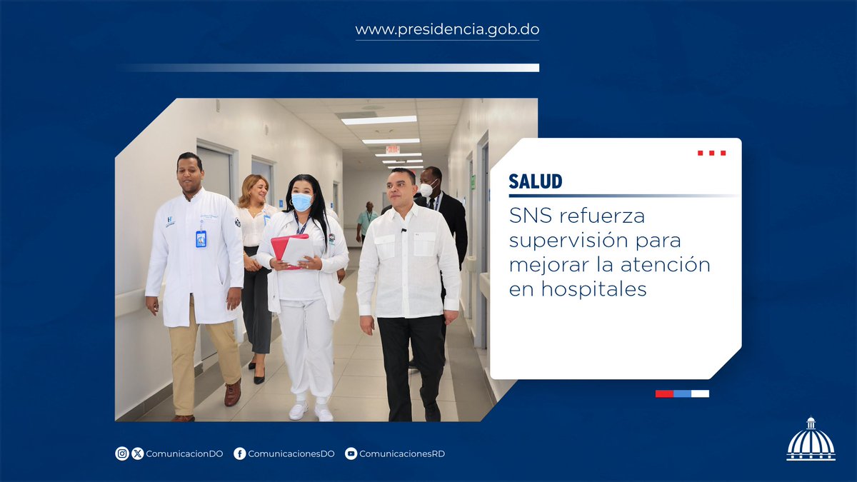 Comunicaciondo's tweet image. El director del @SNSRDO, @DrJulioLandron, realizó una visita no coordinada al Hospital Mario Tolentino Dipp para supervisar los servicios y la atención a los pacientes.

Más información 👉🏼 presidencia.gob.do/noticias/sns-r…

#Salud #ComunicacionesDO