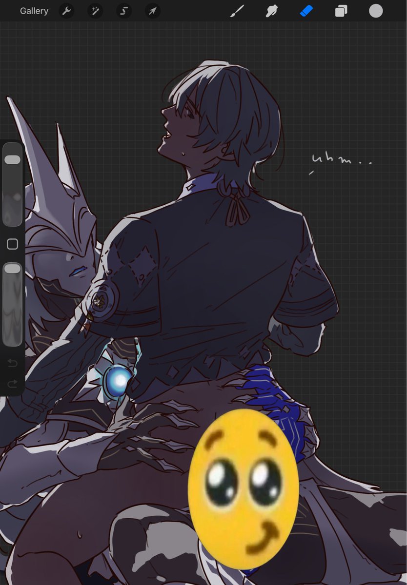 xiuenkkji_'s tweet photo. wise and pyrois doodle (it’s glowing btw) https://t.co/aRqA6gl0Bl
