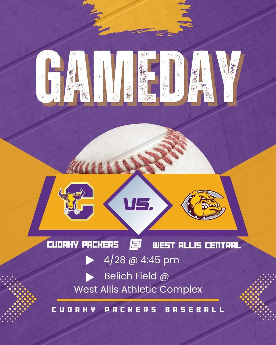 CudahyBaseball's tweet photo. Gameday! Go Packers! 
#PackerPRIDE https://t.co/e4mE8ioiHE