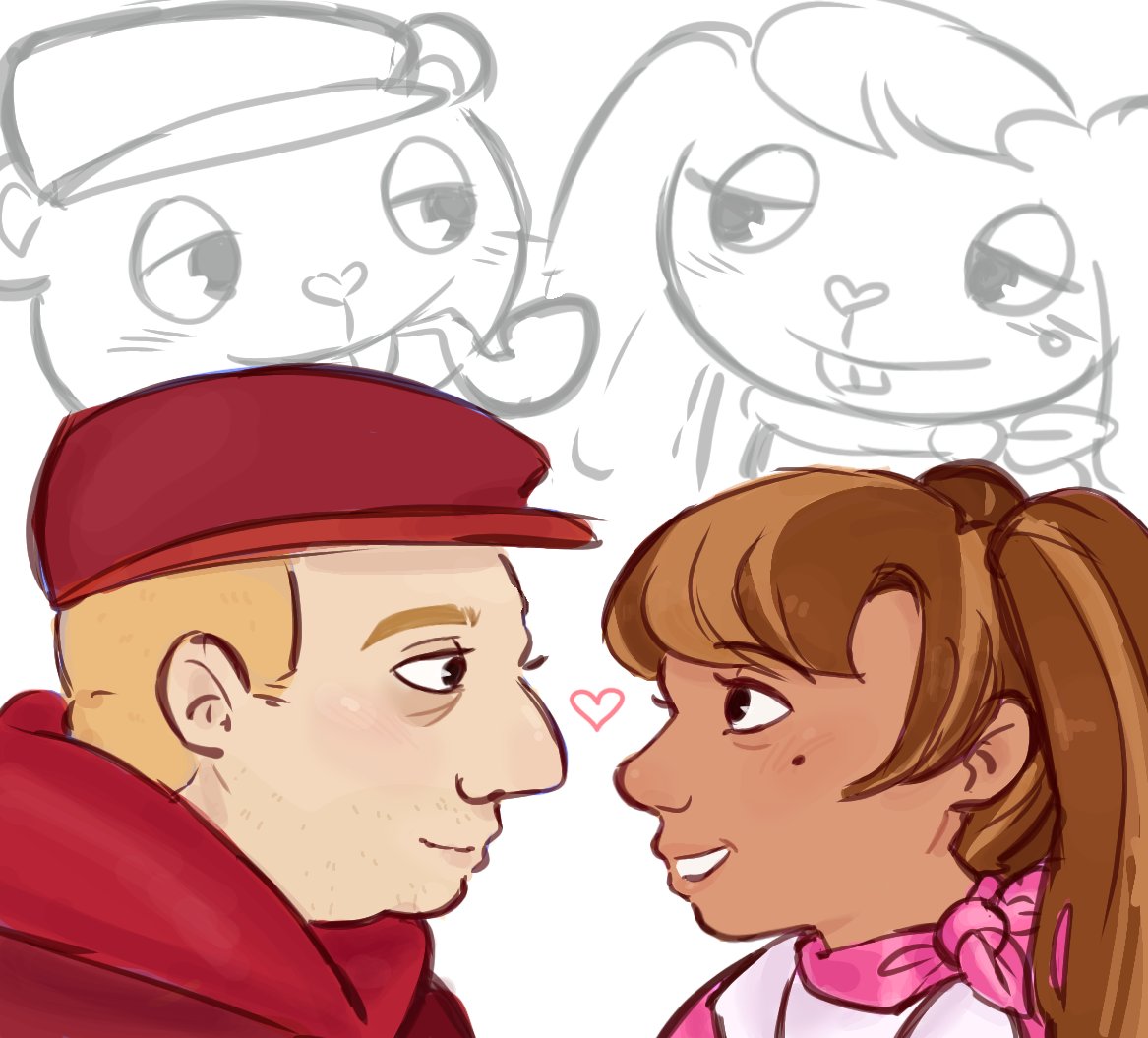 CentipedeBunnys's tweet photo. Holy shit they are too gay #happytreefriends #yumeship https://t.co/zN2vtbyBgP