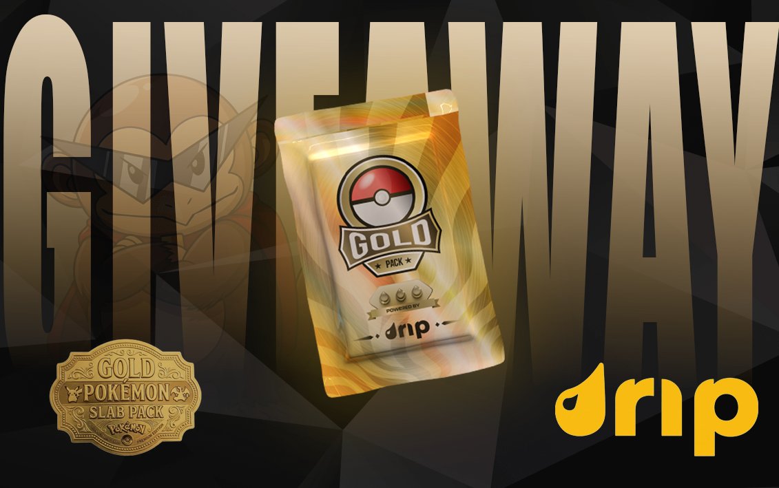 🚨 GIVEAWAY TIME 🚨

We’re giving away 1x Gold Pokémon Slab Pack worth $100 from <a href="/dripshop_live/">Drip</a> ✨

Time to take your shot:
👉 Follow <a href="/dripshop_live/">Drip</a> 
🔁 Retweet this post 
💛 Like this post

Winner will be announced on Saturday (May 2)⏳
Good luck! Your next big hit will be on