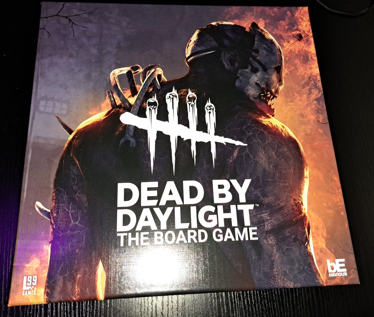 LittleSpaceRock's tweet photo. Hey guys! BHVR partnered with Level 99 Games and provided me with this board game so I could check it out and share it with you!!! I'm currently live doing a 24-hour stream with a giveaway for the board game!! If you're interested in joining, stop by the stream today for more details! 
Massive thank you to @DeadbyDaylight and @Level99Games for the board game😍