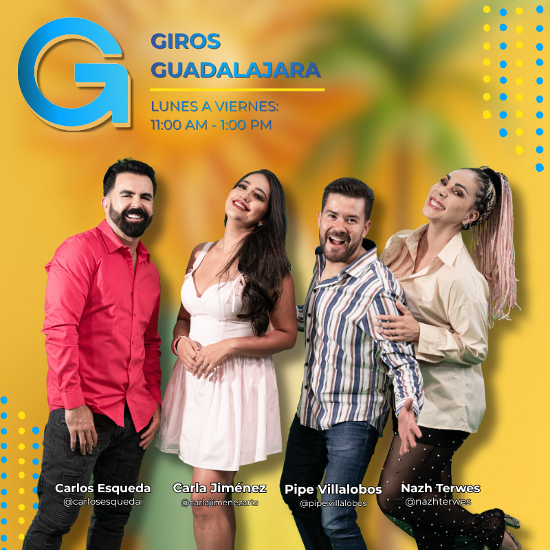 C13Guadalajara's tweet image. ✨📺¡Sigue el mejor programa de revista!
No te pierdas todo lo que Giros Guadalajara tiene para ti, síguenos en #instagram @giros_gdl y en #facebook como: Giros Guadalajara

#Entretenimiento #Espectáculos
