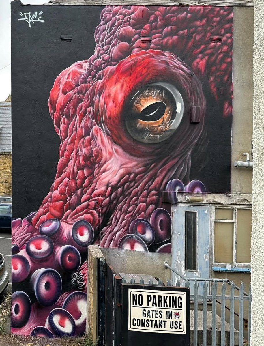 nouatre's tweet image. #streetart. #urbanart. #mural 
By : Jxc