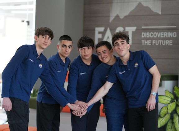 Asbarez's tweet photo. AMAA’s Avedisian School Wins Two Championships at ‘Generation AI’ Olympiad https://t.co/OiXzUIF6Ik