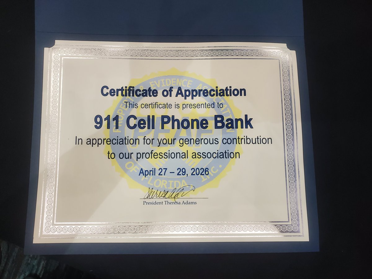 911 Cell Phone Bank tweet media