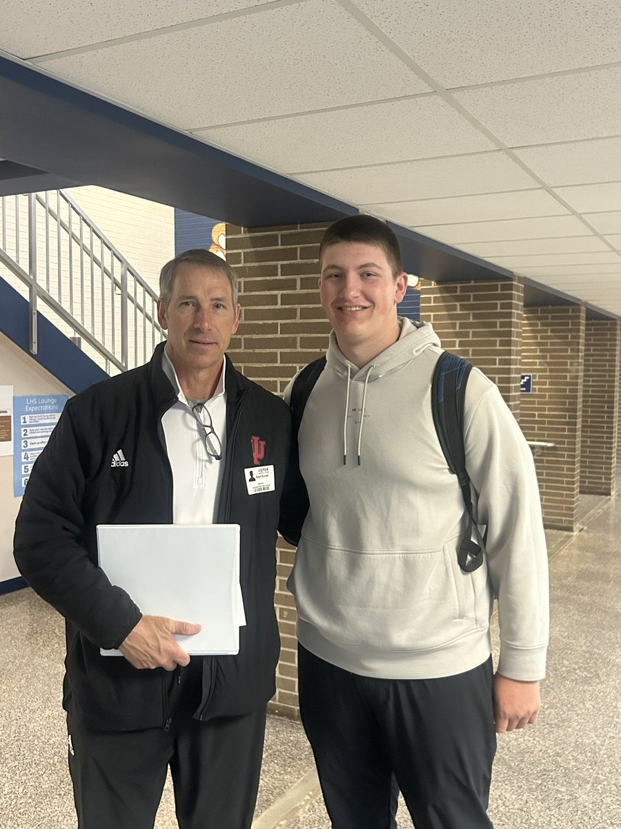 adennorris73's tweet photo. Thank you @Coach_Bostad for coming out to see me at school today! It was great to get to talk and to keep building the relationship!!
@CCignettiIU @IndianaFootball @LouisvilleLepFB @34JakeAdkins https://t.co/QNd4lRJUny