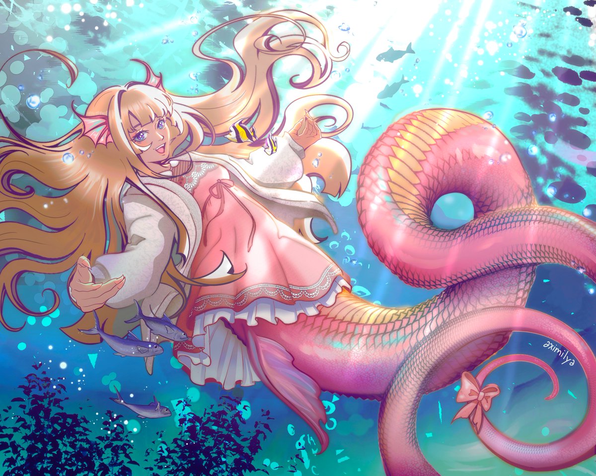 aximilya_'s tweet photo. Sea snake mermaid🐠 https://t.co/Vp3i1L3imq