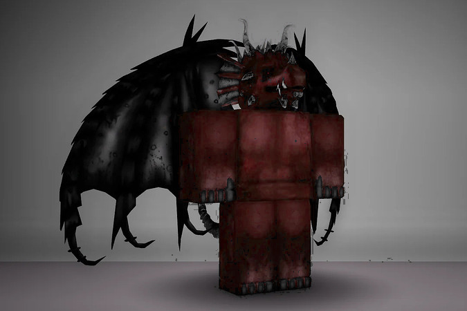 TheEdgyGoat's tweet photo. Hello @Roblox my red dragon is not violent content, please restore my asset.  #RobloxDev #UGC #RobloxUGC #RobloxStudio https://t.co/kaCAaozzGd