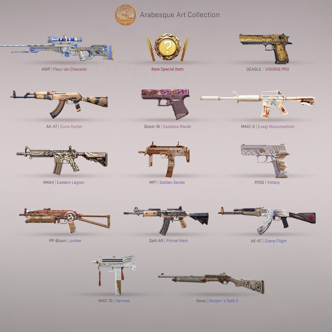 Waiting for Cache & Arabesque Art skins to replace the Armory ...