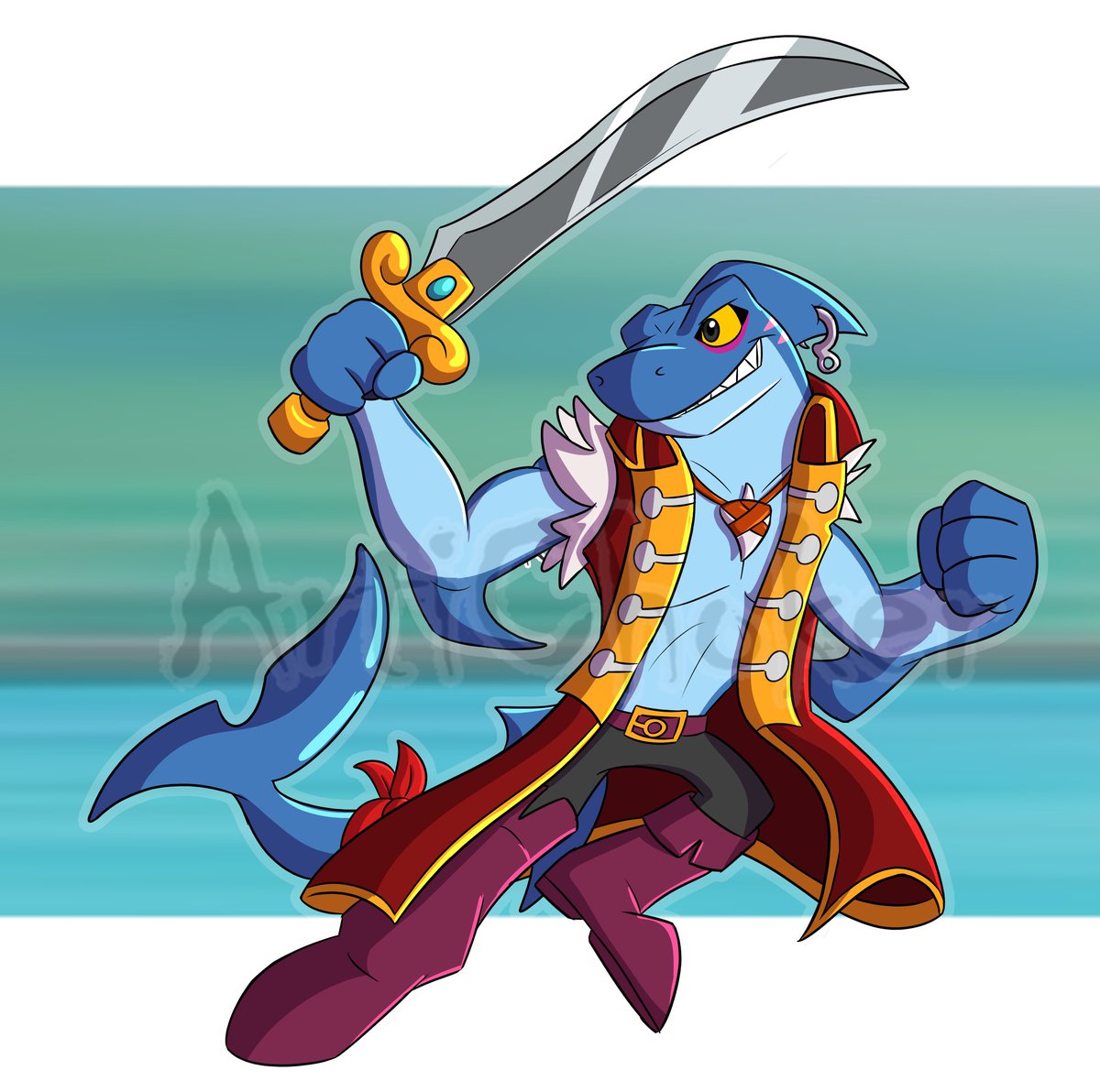 Slade from Rivals of Aether 2 :)
#rivals_of_aether_2 #roa2 #slade #shark #rivalsofaether2 #fanartㅤㅤㅤㅤ