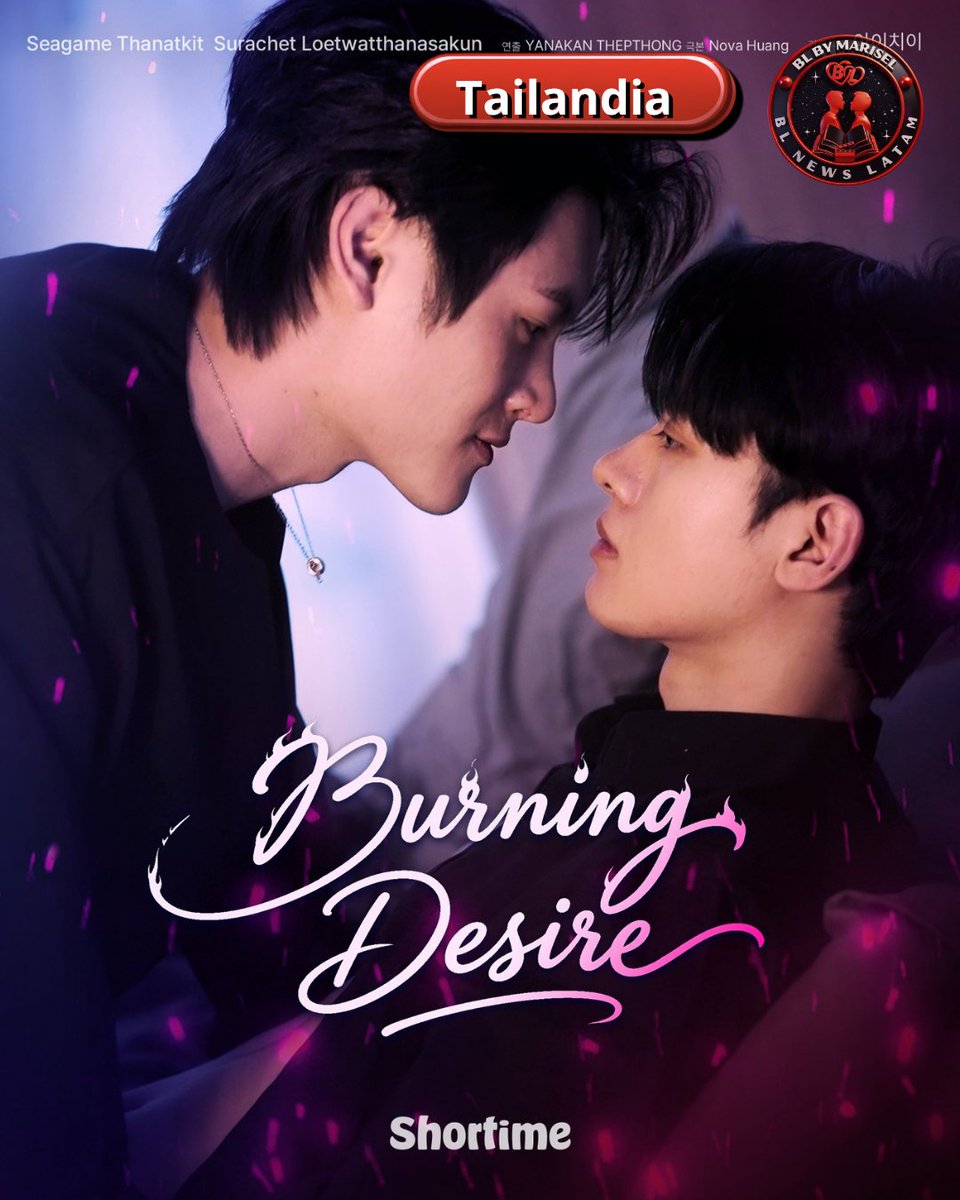 BLNEWSLATAM's tweet photo. #BurningDesire #BLThailand #RedElephant #Shorttime #Vpn

🎬 ¡NUEVOS PÓSTERS DE BURNING DESIRE! ¡La tensión sube! A solo 2 días del estreno de este BL vertical sobre un mafioso obsesivo y un agente infiltrado. Se estrena el 30 de abril. Crucen fronteras usando su mejor VPN. 🚨 https://t.co/UG5oVclT5p