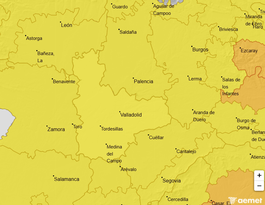PC_Cisterniga's tweet photo. #Aemet informa:
🌩️ #Tormetnas 
🟡 Riesgo, Peligro bajo 
 🗓️Miercoles 29 de Abril 
 🌐#Valladolid 
 
#ProteccionCivil #LaCisterniga https://t.co/c507sk8x3f
