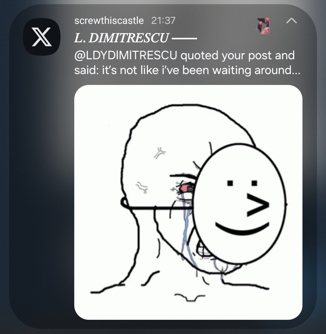 screwthiscastle's tweet photo. @LDYDlMlTRESCU skal. twitter really said 'here have a cliffhanger' 😭😭 https://t.co/zmnNMaZC6K