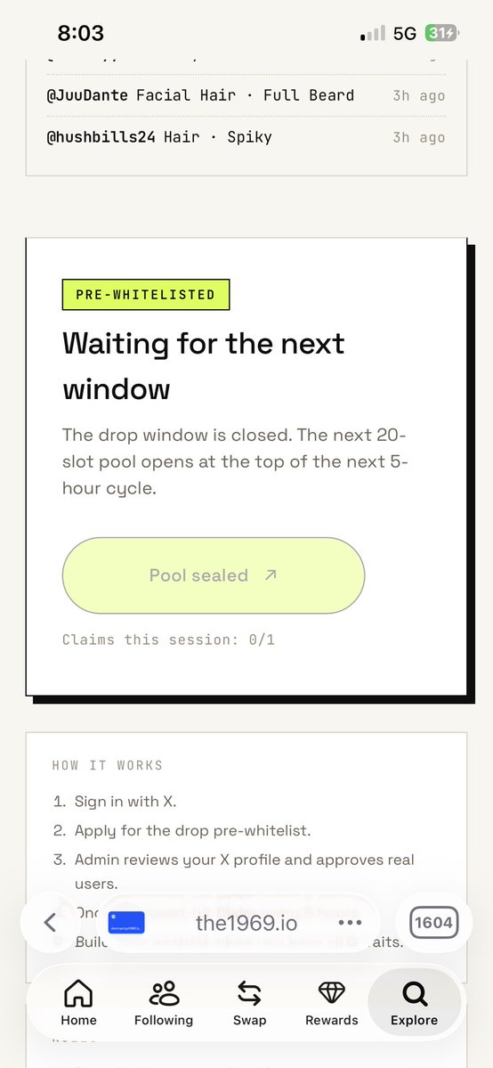Just got approved on <a href="/the1969ETH/">The 1969</a> 
Let’s cook 🔥