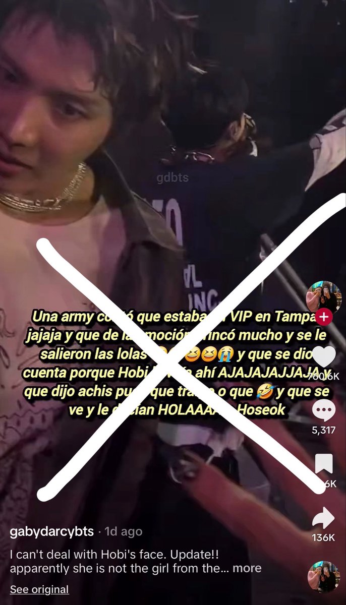 🚨🚨If what was posted is MISINFORMATION  and will set up not only the artist but is also now ruining the experience of the ARMY involved  because she is being hated and bullied, YOU DELETE IT.  This has now 4 Millions views and instead of deleting they made an “update” on the