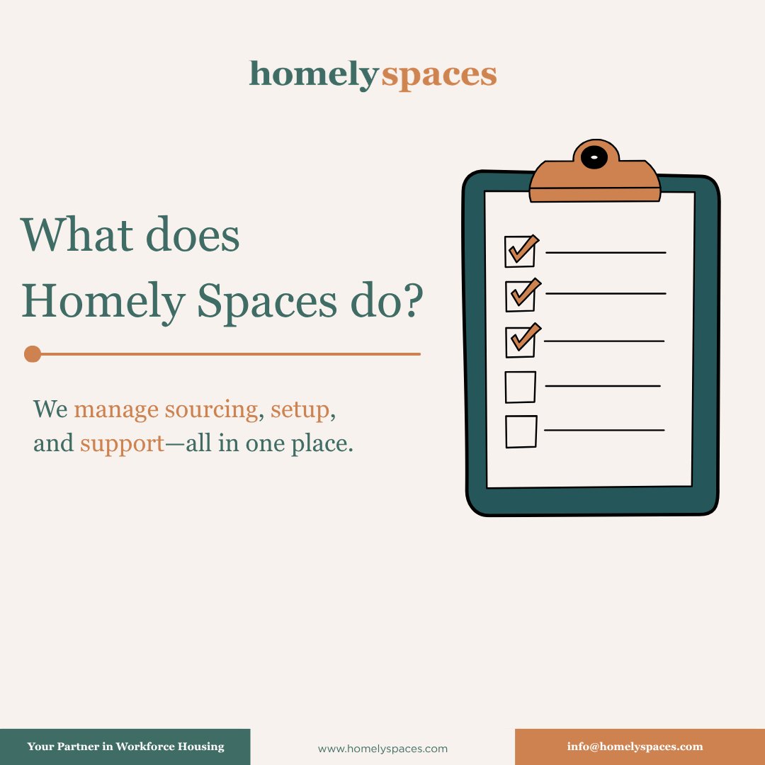homely_spaces's tweet image. Workforce Housing FAQs—answered.

Clear, simple answers on accommodation, inclusions, and scaling for your team.

Enquire now: homelyspaces.com/contact

#WorkforceHousing #PropertyManagement #BusinessSolutions #CorporateHousing #UKBusiness