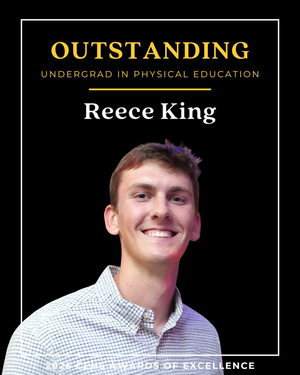 USM_CEHS's tweet photo. Congrats to Reece King, Outstanding Undergraduate Student in Physical Education for @SouthernMissSKN! 🎉👏🦅 https://t.co/iaSxULtSnr