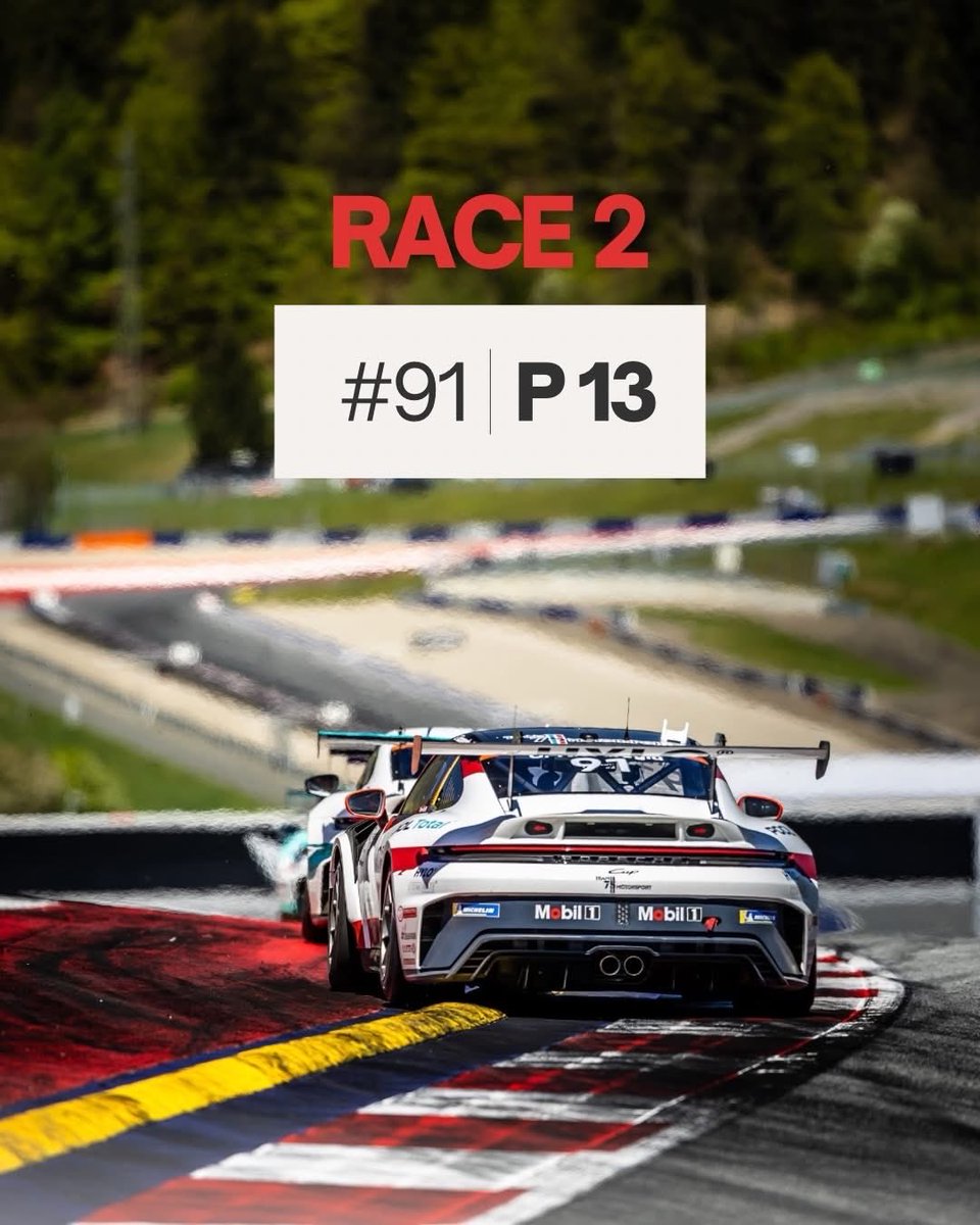 team75bernhard's tweet photo. 𝗦𝗲𝗰𝗼𝗻𝗱 𝗿𝗮𝗰𝗲 𝗮𝘁 𝗥𝗲𝗱 𝗕𝘂𝗹𝗹 𝗥𝗶𝗻𝗴 ✔️

P 13 - Gian Luca Tüccaroglu
P 22 (P 5 in Rookie) - Sam Jongejan
P 25 (P 2 in ProAm) - Michael Essmann

@Porsche @CarreraCupDE 
#Team75Bernhard #Motorsport #PSCCD #Porsche #RaceDay https://t.co/qG1qBGQVZZ