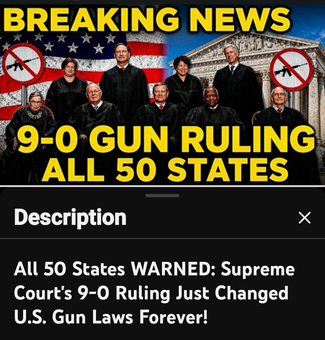DaveMelton7's tweet image. The Supreme Court has decided that there is now no more overarching gun control legally allowed in any of the 50 United States.
 Finally a Real Victory for the enforcement of The 2nd Amendment and American Gun Owners.

#2ndamendment
 youtu.be/9ya2h_MRi5w?si…
