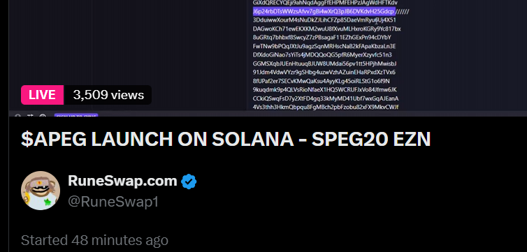 RuneSwap.com tweet media