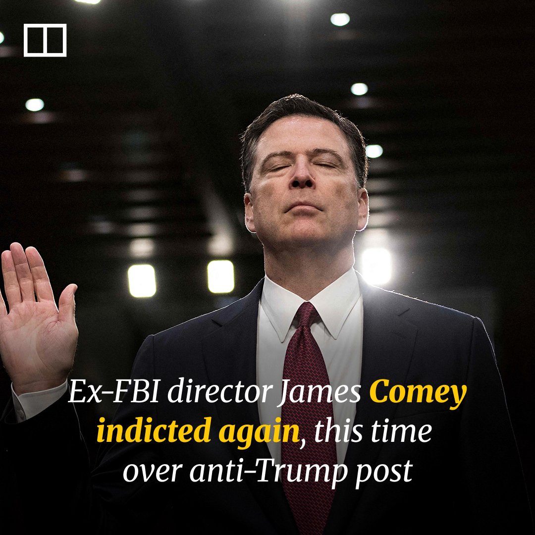 SCMPNews's tweet photo. It is the second criminal case the Justice Department has brought against the long-time Trump foe.

(Link in comments)

#fbi #trump #comey #law #news #scmpnews #scmp https://t.co/y4a94bGiUP