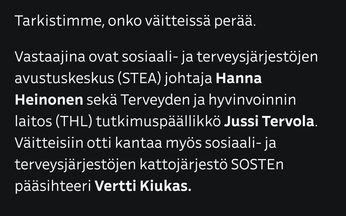 TereSammallahti's tweet photo. Jonkinlainen journalismin eettinen syväsukellus on Ylen "faktantarkistus", jossa yhtenä "tarkastajana" on oppositiopuolue SDP:n kellokas, joka myös edustaa järjestörahoituksen edunsaajia. Ja se, että "faktantarkistus" tehdään paljolti ohi aiheen. Huoh.
https://t.co/M18mCGGhvM https://t.co/LVKlYX4FhX