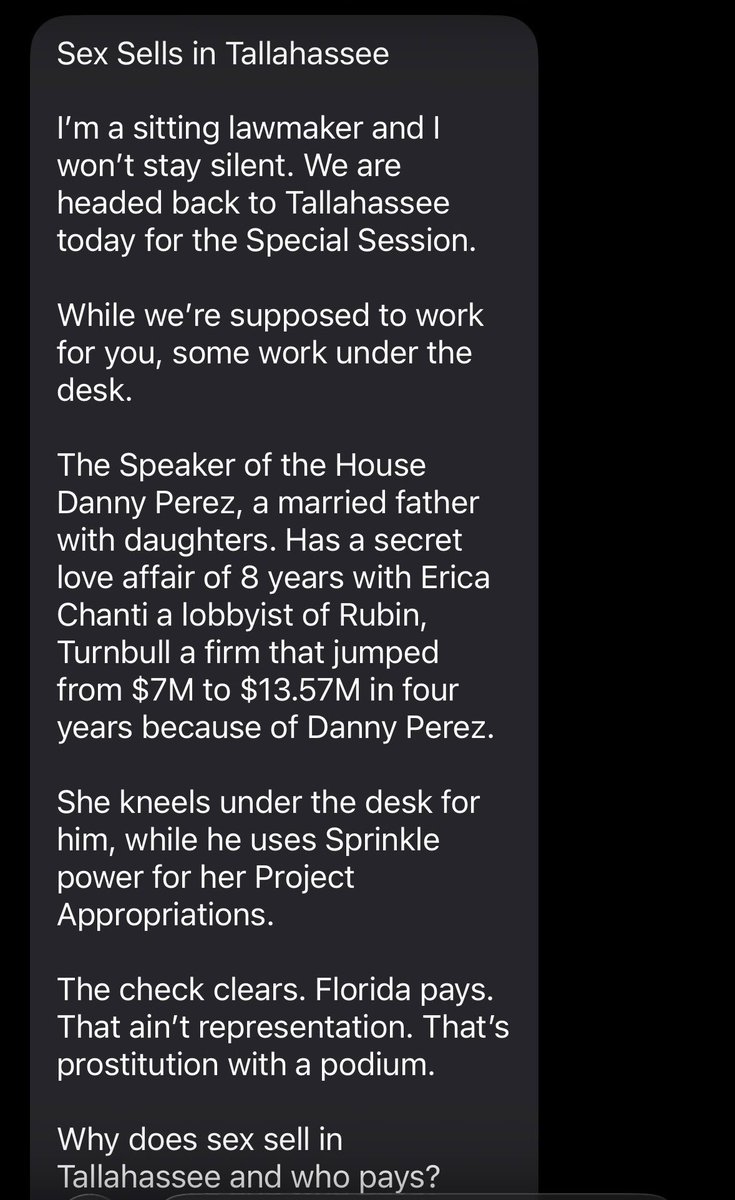 RunCaseyRunFL's tweet photo. Well, this special legislative session is already going great 👀 https://t.co/GhHYgO38h4