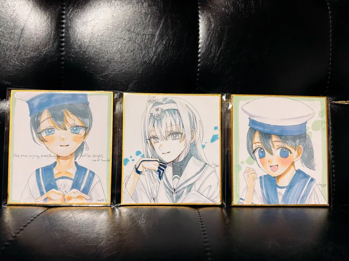 色紙できました〜 ご縁ありましたらぜひ!