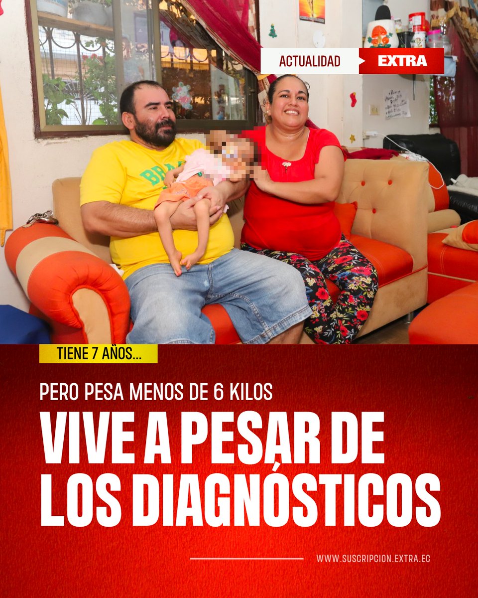 DiarioExtraEc's tweet image. #Ecuador | En Guayaquil, niña de 7 años enfrenta delicado estado de salud y su familia pide ayuda 🤍

Conoce más 👇
ow.ly/CvTq50YRj9c