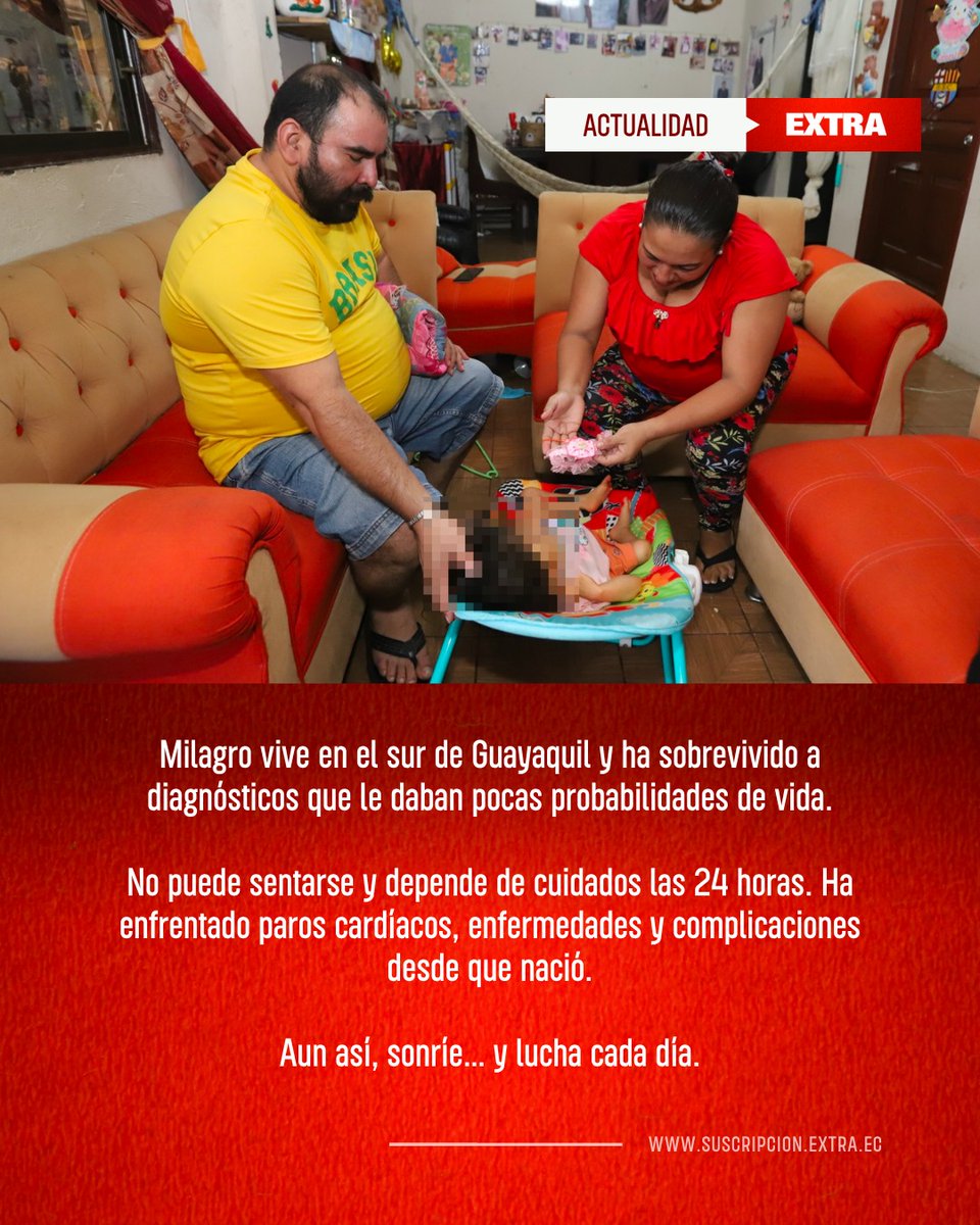 DiarioExtraEc's tweet image. #Ecuador | En Guayaquil, niña de 7 años enfrenta delicado estado de salud y su familia pide ayuda 🤍

Conoce más 👇
ow.ly/CvTq50YRj9c