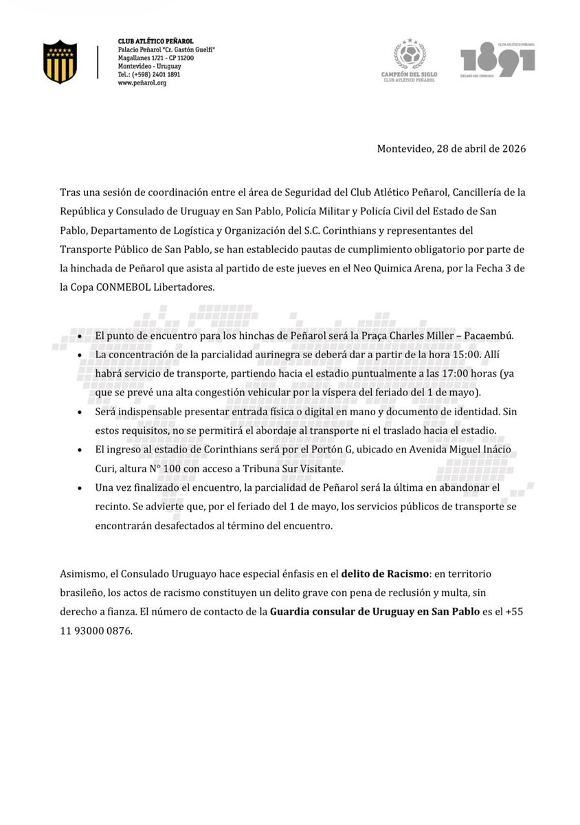 PEÑAROL tweet media