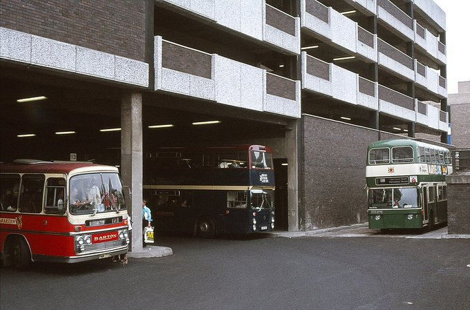 No1tingham's tweet image. Broadmarsh Bus Station, #Nottingham, c.1980.