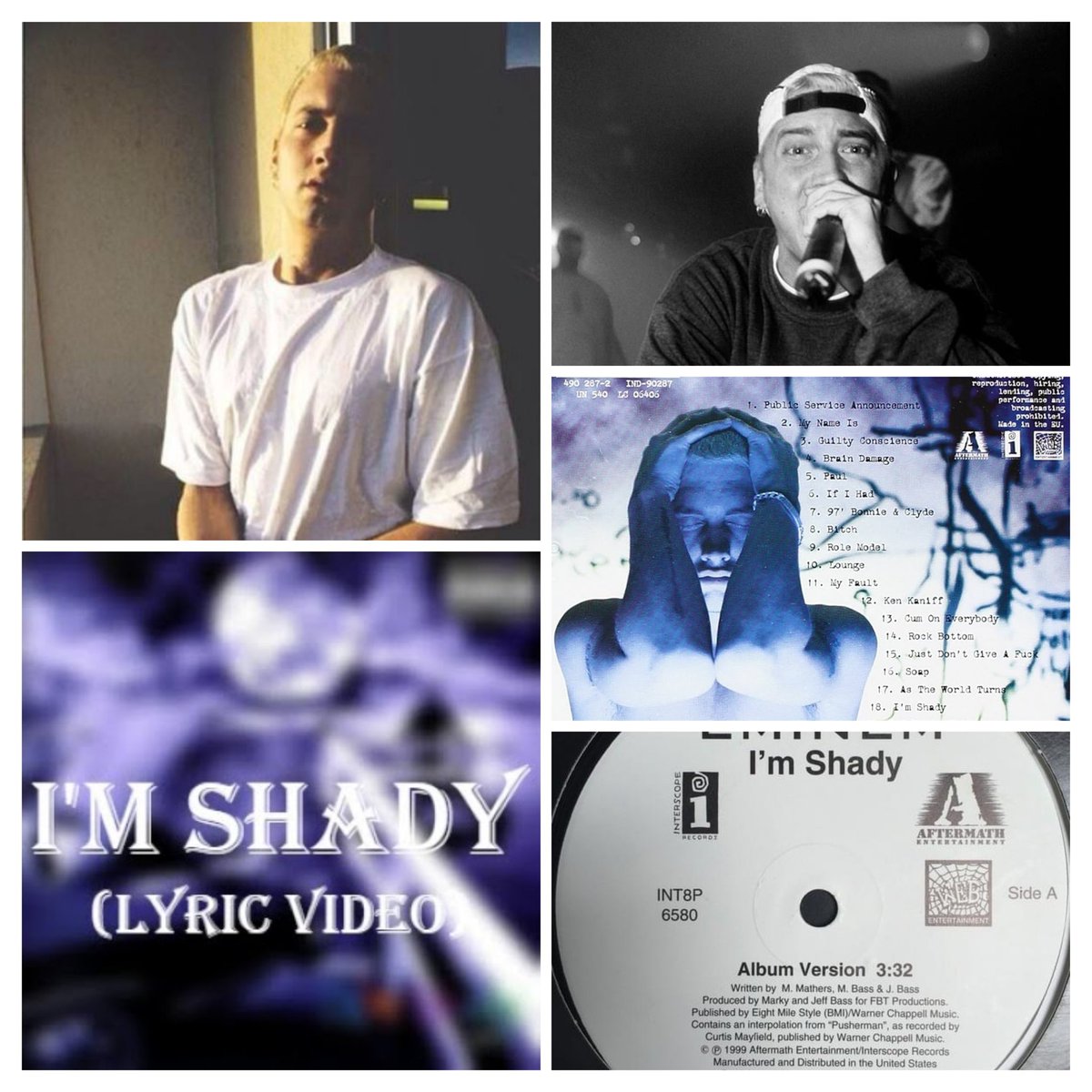 Foxy313N's tweet photo. Hey guys 👋.. it's time for my song collage..and today we are stepping back in time, to nineteen, ninety nine...
#SSLP..  my favourite song.. I'm Shadyyyy..
Now this song for me is  absolutely fantastic!! It's true Slim Shady style! It screams I'm a bad boy! Ha ha 😂😂💯 https://t.co/NgJLeLy8RR