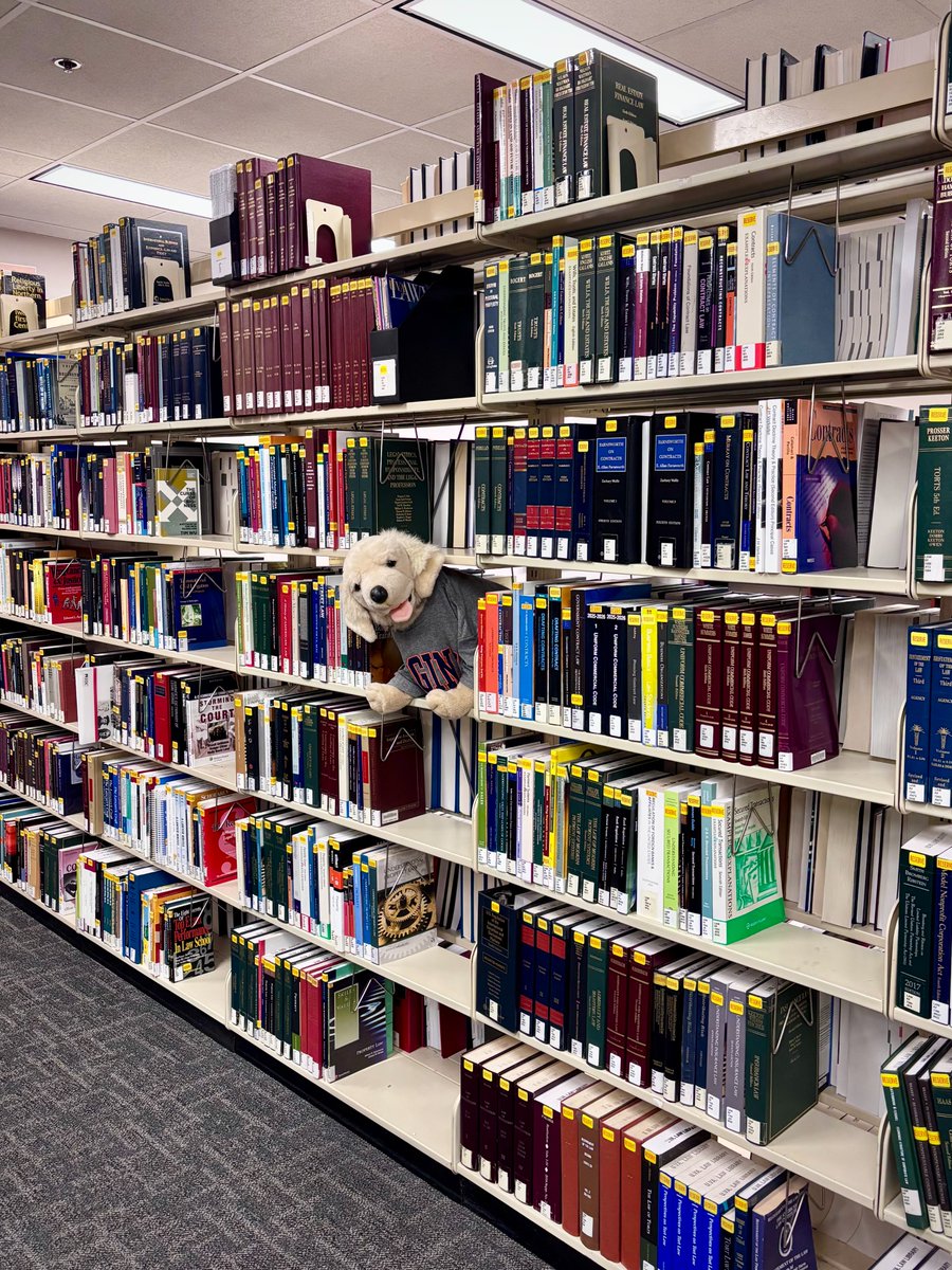 UVALawLibrary's tweet photo. Some friends have appeared to wish you good luck on exams!

#UVALaw #LawLibraries #FinalsSeason #JustKeepSwimming https://t.co/3C5Jscvaw6
