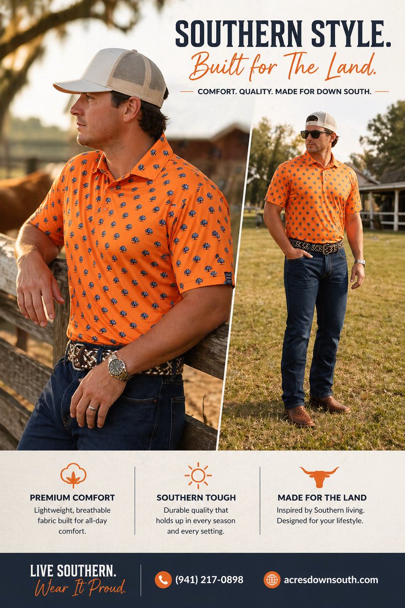 acresdownsouth's tweet image. Southern style just got an upgrade. Built for long days, warm weather, and everything in between.

Comfort. Durability. Style that stands out.
This is how you do Down South.

Shop now 👉 acresdownsouth.com 

#ProductDrop #NewArrival