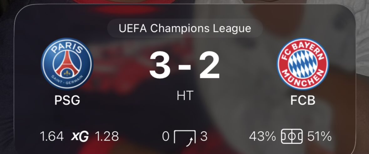 The most entertaining first half of football I’ve watched all season #psgFcb