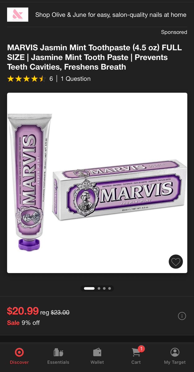 I’ll be back, guys. Let me go order this “luxurious” $20 toothpaste😌.