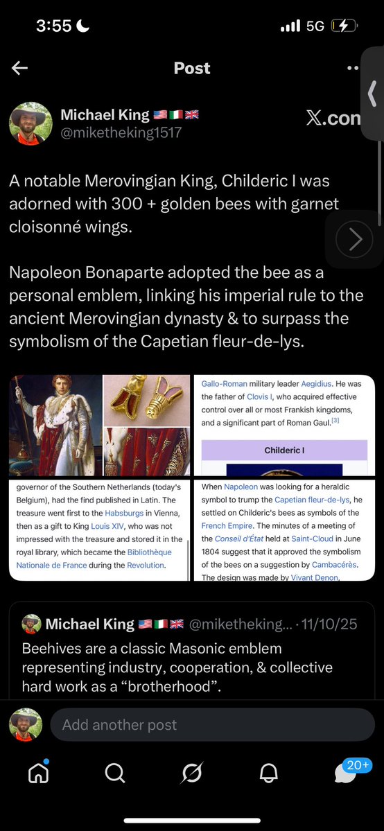 Any coincidence that once the Masonic significance of beehives &amp; bees in symbolism goes from sma...