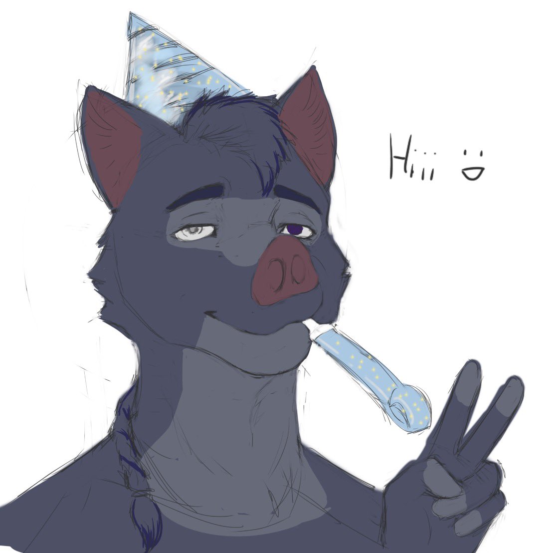 LyroDrawz's tweet image. i am one year older!! #birthdayboy