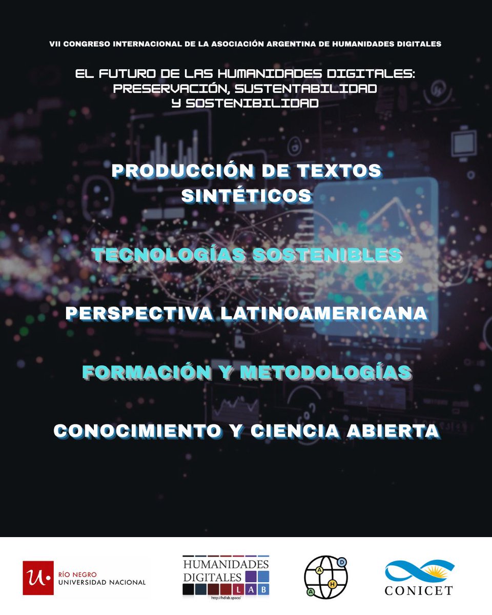 Asociación Argentina de Humanidades Digitales tweet media