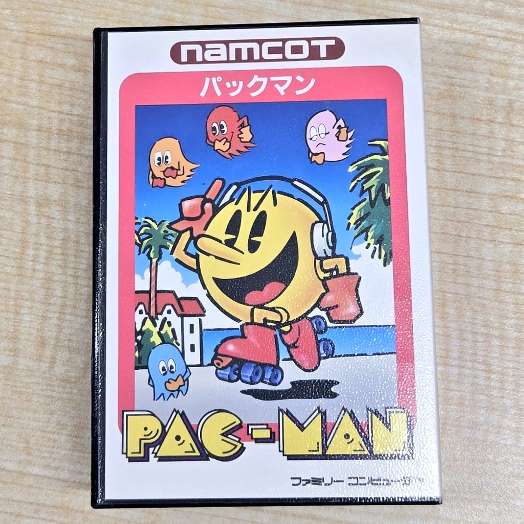 m3iuNdSs9MT22cC's tweet image. 最近の購入品紹介
FCのレアソフト「パックマン再販版｣をオフモールにて23000円で購入。
ずっと安くて状態の良いものを探していてようやく納得できるものを手に入れることができました😁
これでナムコ再販版コンプできました👍

#レトロゲーム 
#ファミコン 
#パックマン