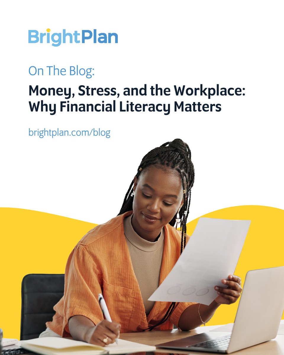 mybrightplan's tweet image. April is #FinancialLiteracyMonth, a reminder that managing money is a skill many people were never taught.

That gap shows up at work through stress, focus, and engagement.

We explore why it matters and how employers can help. Link in comments.