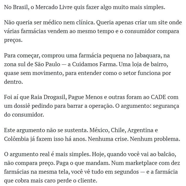 gerandoalfa's tweet photo. Risco para as farmacêuticas da bolsa? O que acham? A margem já é pequena, imagina com a concorrência de um marketplace... #RADL3 #PNVL3 https://t.co/qbBalfdeHi