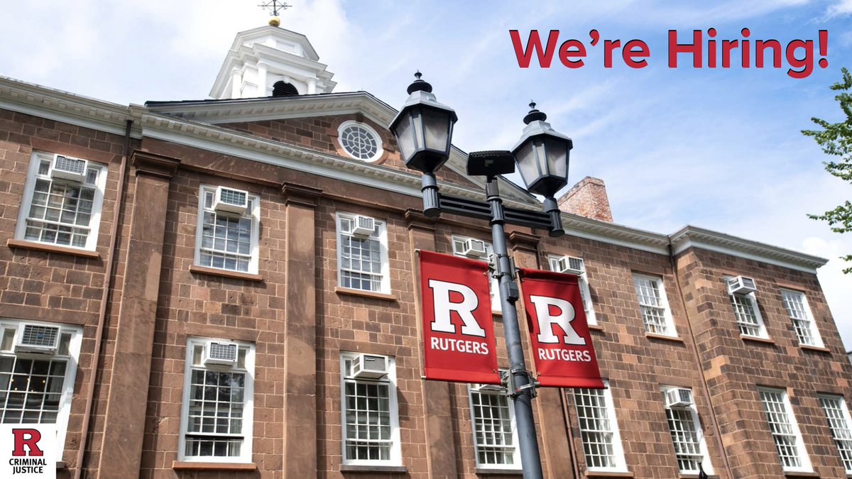 RutgersSCJ's tweet image. Hiring: PhD researcher with expertise in sentencing, corrections, or reentry to lead the CLEAR Institute as inaugural Managing Director at Rutgers SCJ. 3-year appointment. 
Applications close May 11. 
Apply: jobs.rutgers.edu/postings/273850 

#CriminalJustice #AcademicJobs