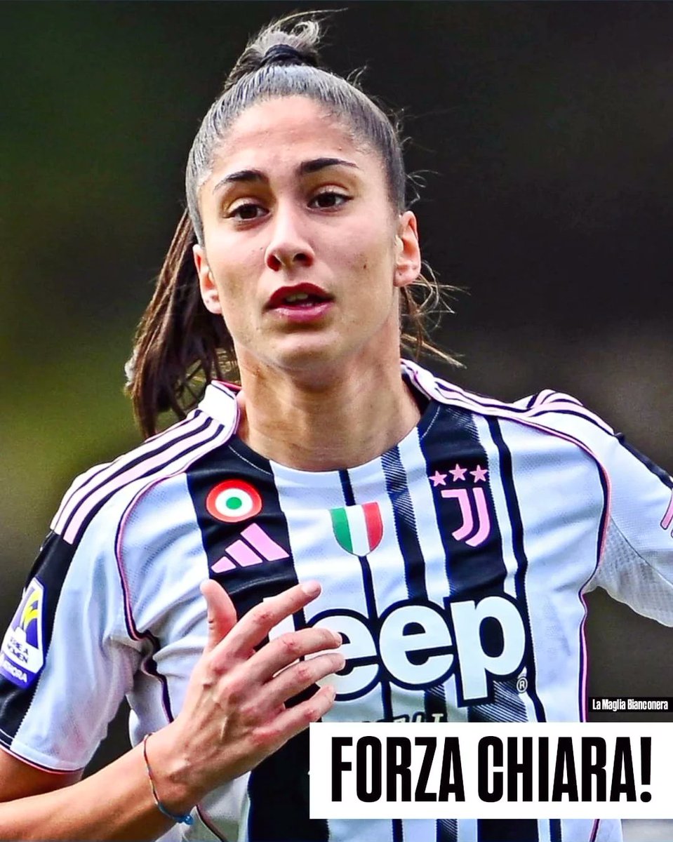 La_Bianconera's tweet photo. Non permettere al dolore di anestetizzare i tuoi sogni! Forza Chiara!💪
Per #Beccari la sensazione è stata purtroppo confermata: lesione del legamento crociato anteriore. Nei prossimi giorni verrà sottoposta a intervento chirurgico.
Sarà un lungo percorso, ma noi siamo con te! ❤️ https://t.co/cEG5B8eg17